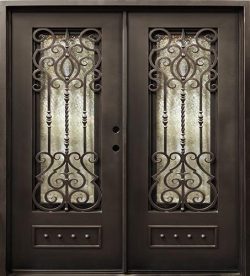 74" x 81" Baton Rouge Iron Prehung Double Door Unit