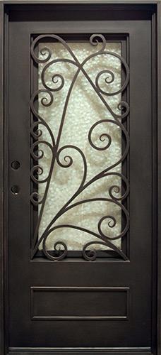 37" x 81" Roman Iron Prehung Door Unit