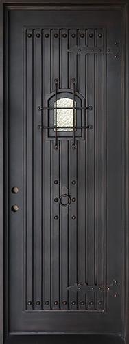 38" x 97" Castle Iron Prehung Door Unit