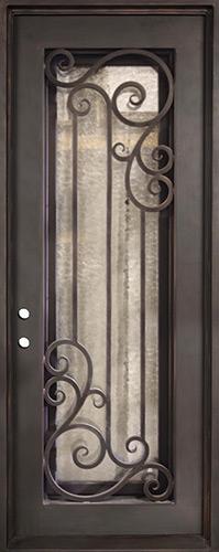 37" x 97" Athenian Iron Prehung Door Unit